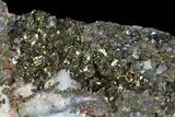 Pyrite On Calcite & Quartz - El Hammam Mine, Morocco #80370-2